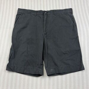 Tommy Hilfiger Chino Shorts Mens 38 Black Flat Front Pockets Business Casual